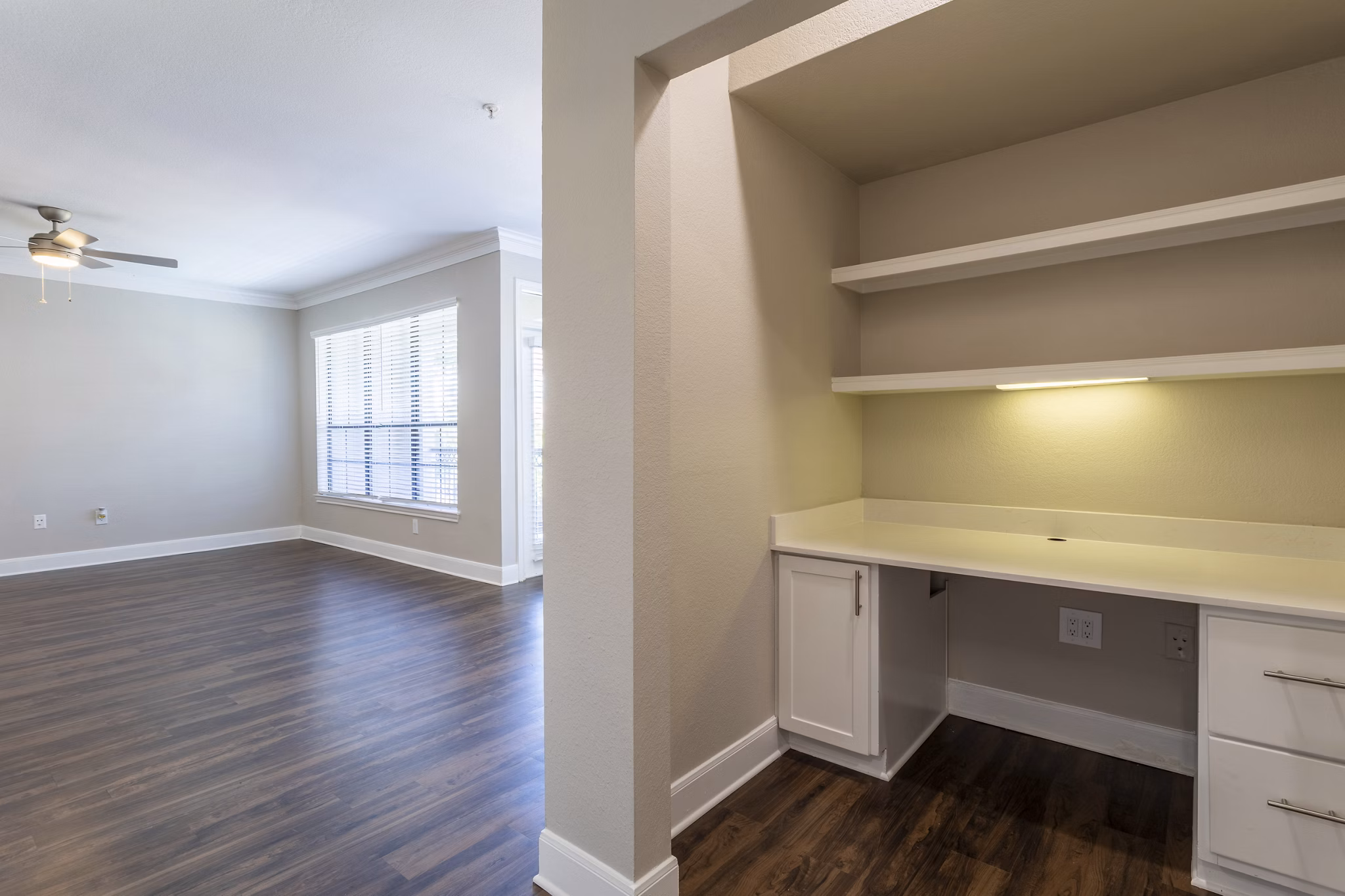 living room at Jackson Hill Apartments