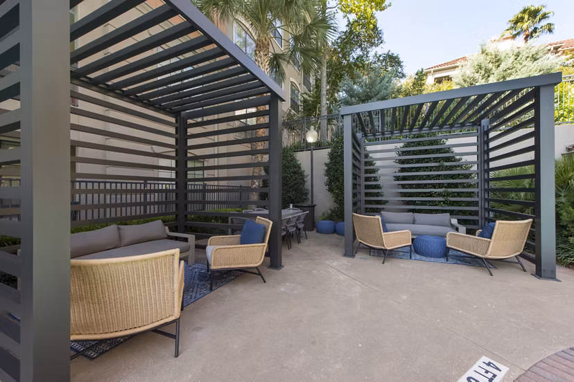 patio at Jackson Hill Apartments