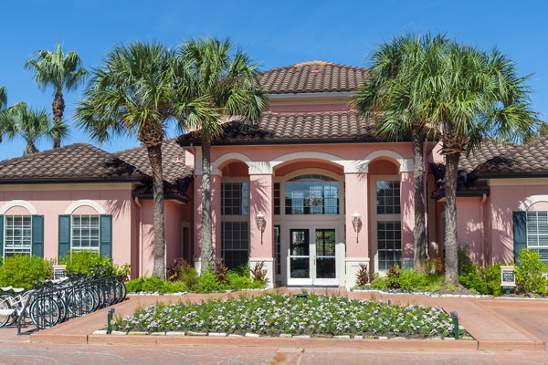 Las Palmas Apartments: Luxurious view of modern apartments in a vibrant neighborhood