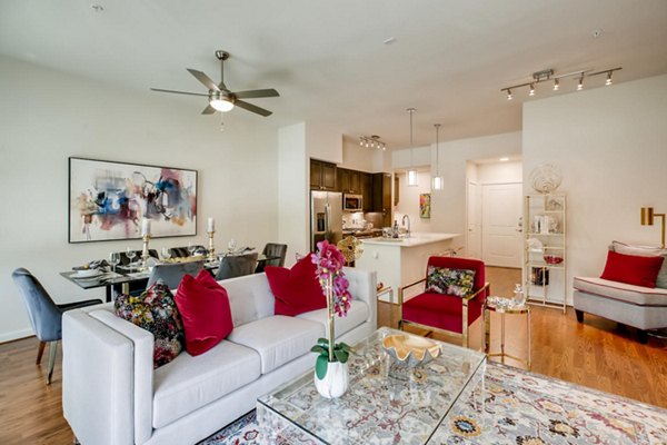 living room at The Caroline Apartments