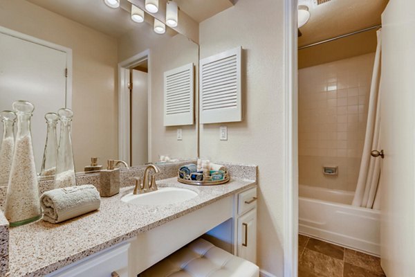 bathroom at The Creole on Yorktown Apartments