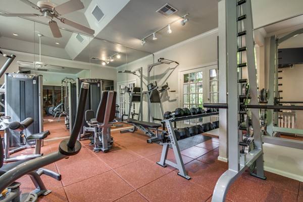 fitness center at The Creole on Yorktown Apartments