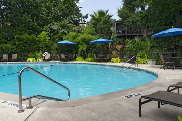Resort-style pool at The Creole on Yorktown Apartments