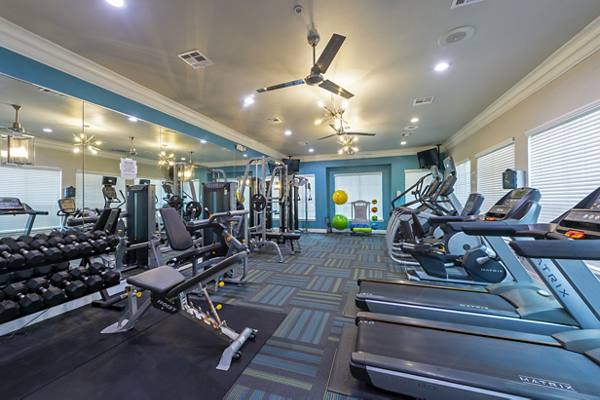 fitness center at The Park at Armand Bayou Apartments