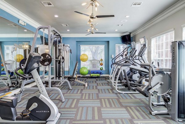 fitness center at The Park at Armand Bayou Apartments