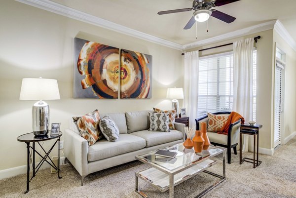 living room at Park at Armand Bayou Apartments