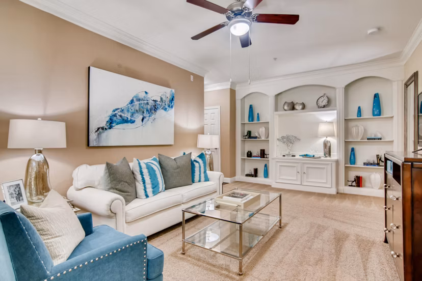 living room at Park at Armand Bayou Apartments