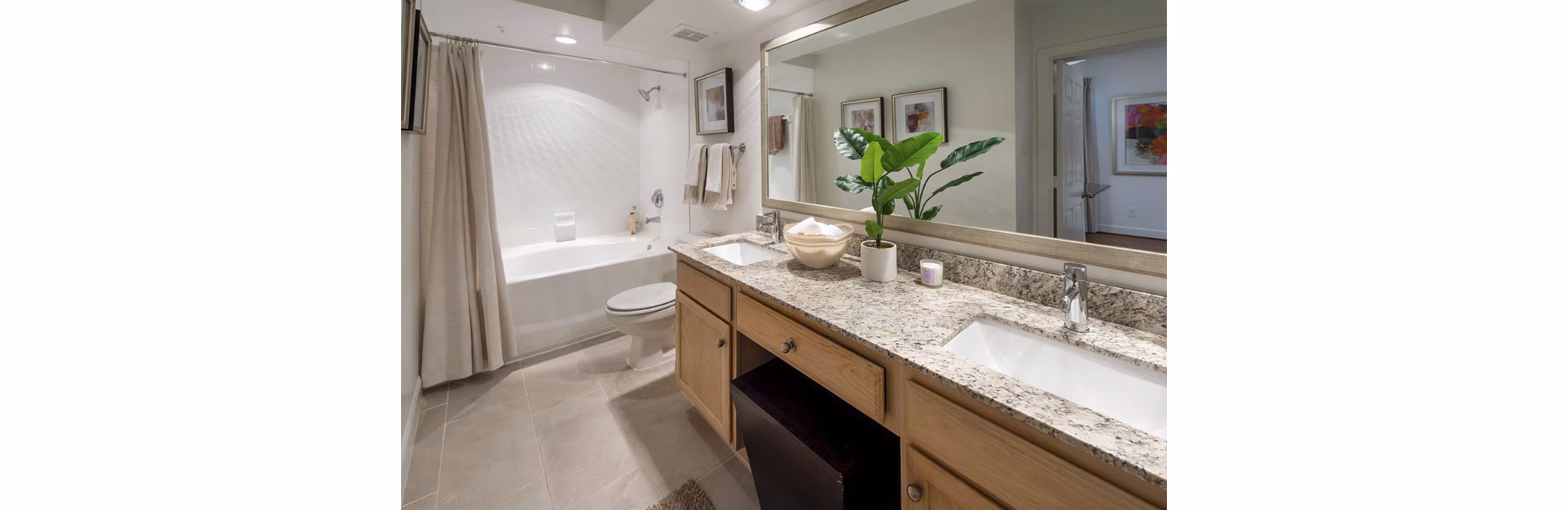 Bathroom at Park On Memorial Apartments