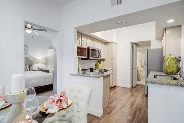 kitchen at Park on Memorial Apartments 