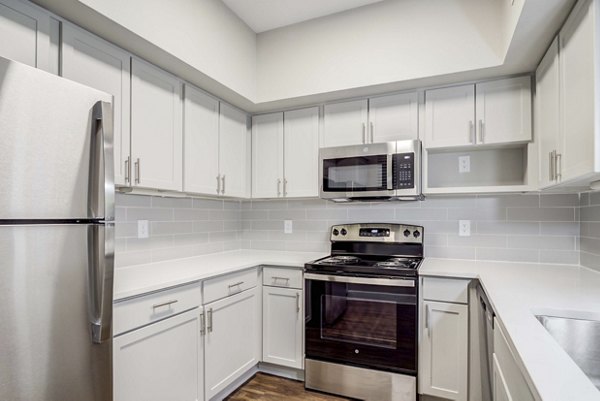 kitchen at Park on Memorial Apartments 