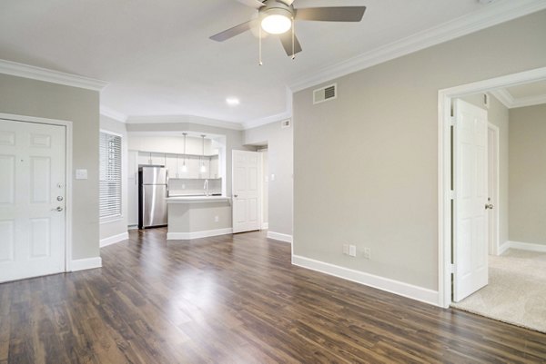 living room at Park on Memorial Apartments 