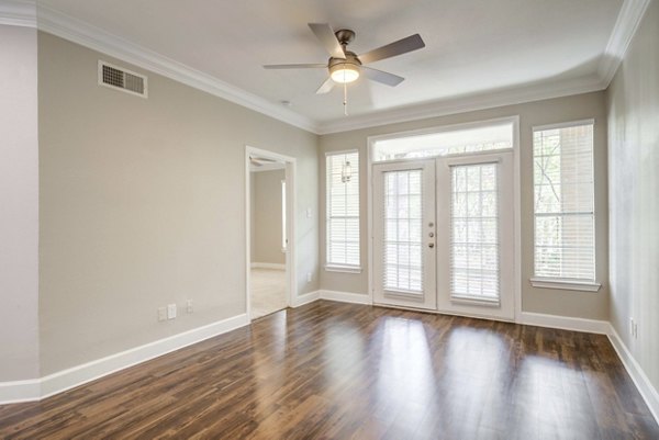 living room at Park on Memorial Apartments 