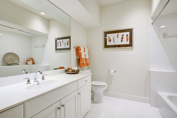 bathroom at Park at River Oaks Apartments