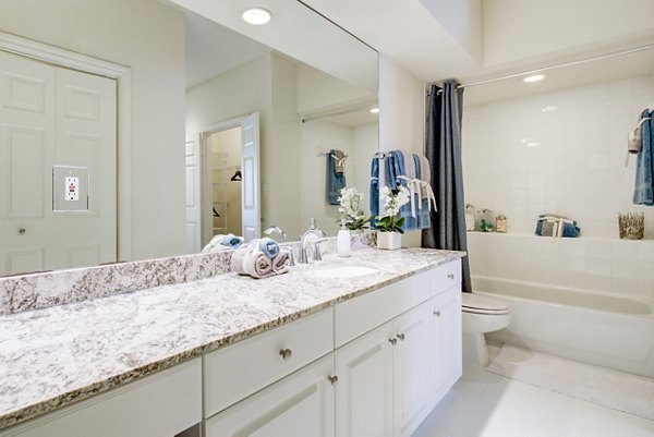 bathroom at Park at River Oaks Apartments