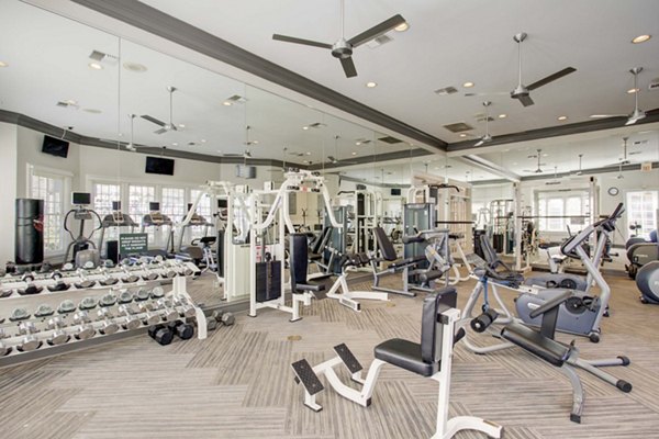fitness center at Park at River Oaks Apartments 
