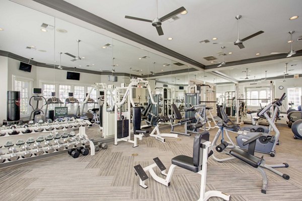 fitness center at Park at River Oaks Apartments