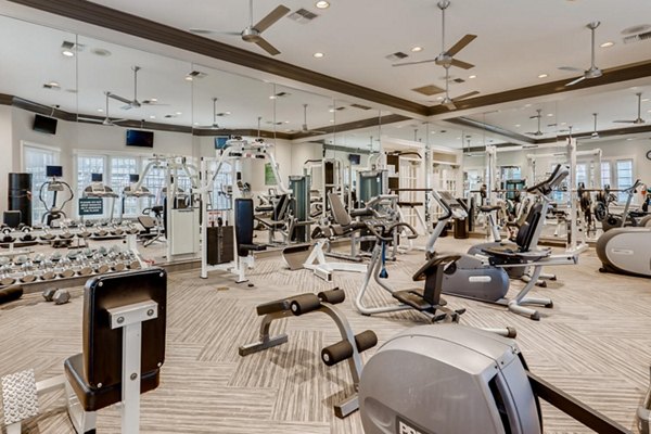 fitness center at Park at River Oaks Apartments 