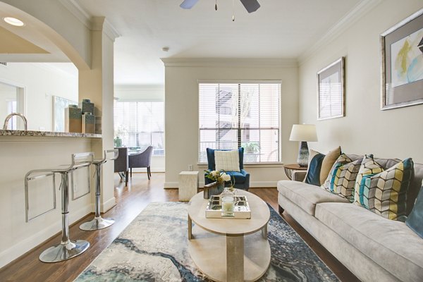 living room at Park at River Oaks Apartments