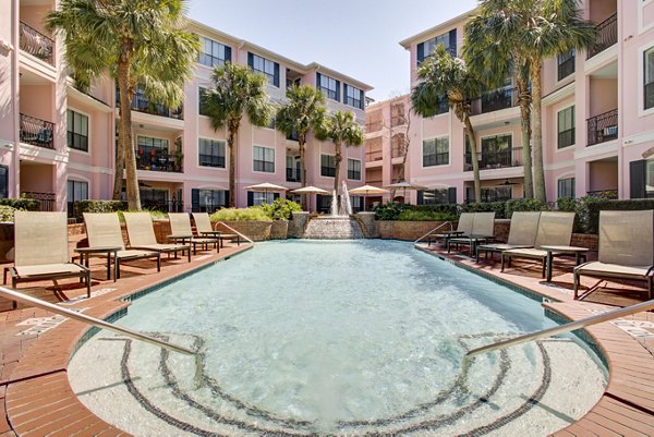 Resort-style swimming pool at Park at River Oaks Apartments, offering relaxation and leisure in a luxury setting