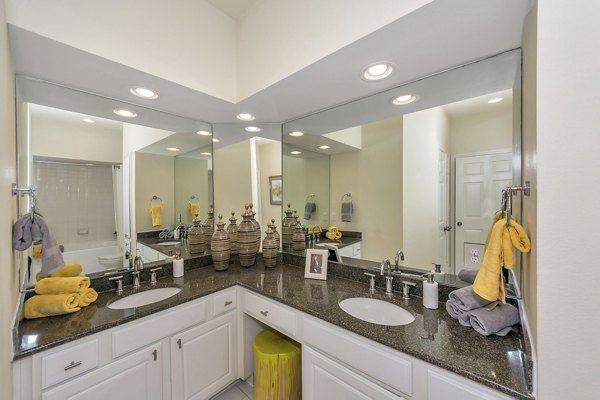 bathroom at Renaissance at Preston Hollow Apartments