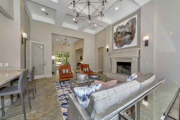 Elegant clubhouse with modern amenities at Renaissance at Preston Hollow Apartments