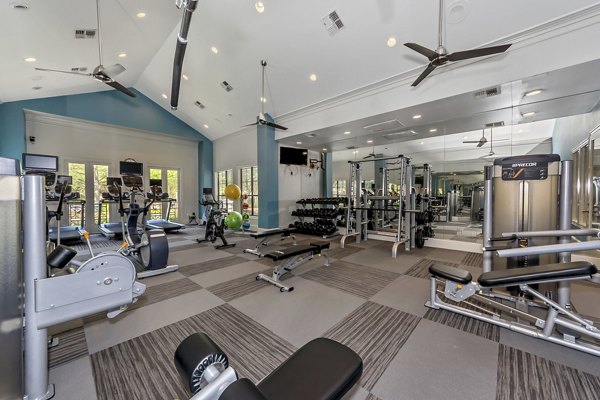 Modern fitness center with state-of-the-art equipment at Renaissance at Preston Hollow Apartments