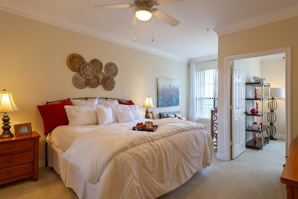bedroom at Village on the Lake Apartments
