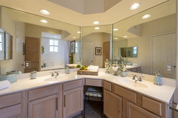 bathroom at Village on the Lake Apartments 