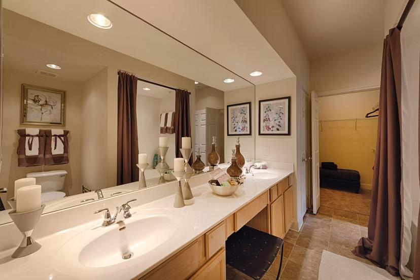 bathroom at Village on the Lake Apartments 