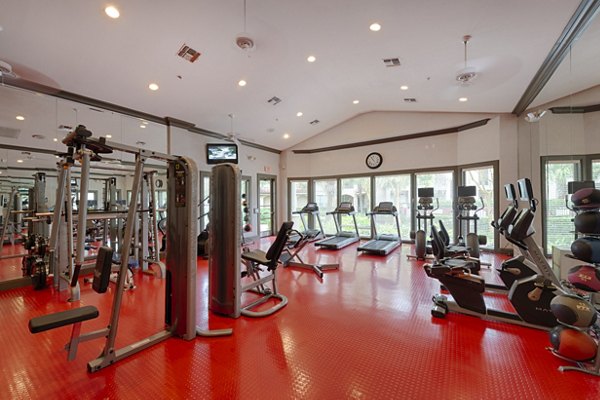 fitness center at Village on the Lake Apartments 