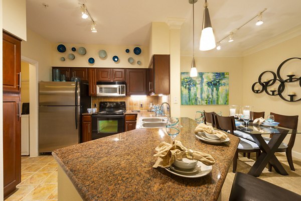 kitchen at Village on the Lake Apartments 