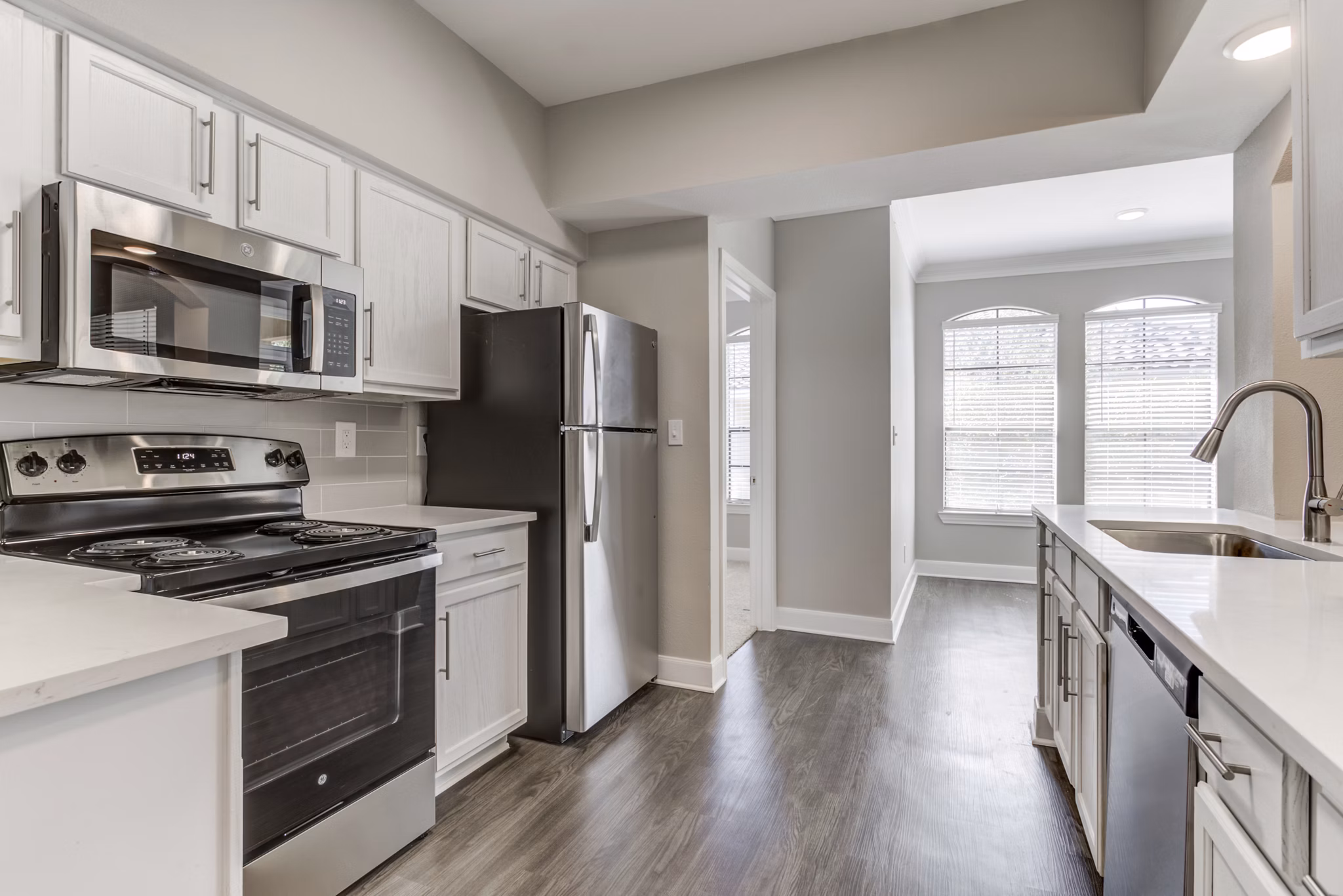 kitchen at Village on the Lake Apartments 