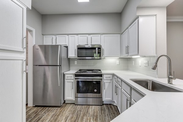 kitchen at Village on the Lake Apartments 