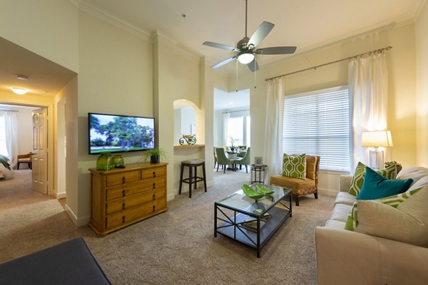 living room at Village on the Lake Apartments 