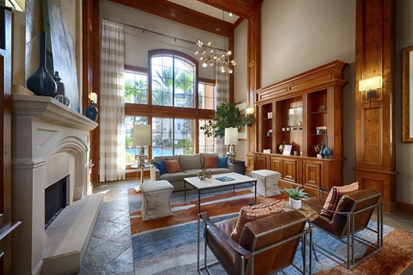 Clubhouse with modern design at The Village at West University Apartments