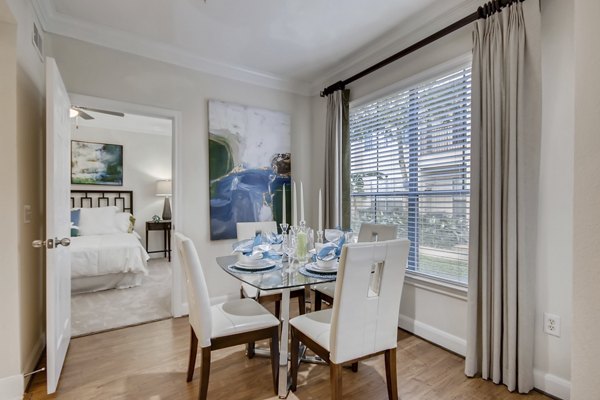 dining area at The Village at West University Apartments
