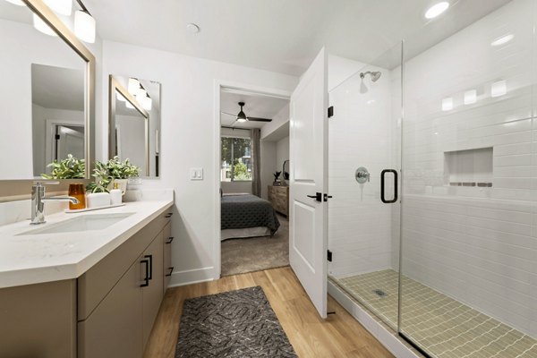 bathroom at Overture Arcadia Apartments