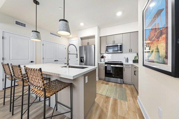 kitchen at Overture Arcadia Apartments