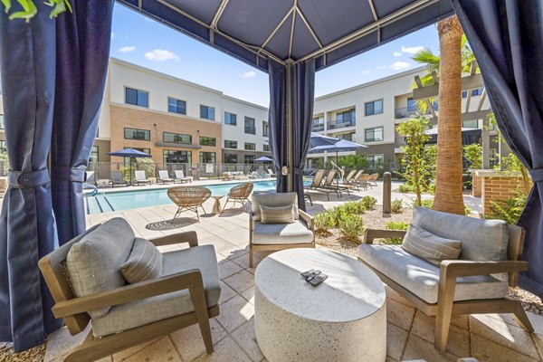 pool patio at Overture Arcadia Apartments