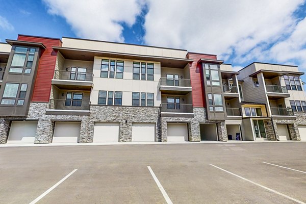 building/exterior with garages at Residences at Echelon Apartments