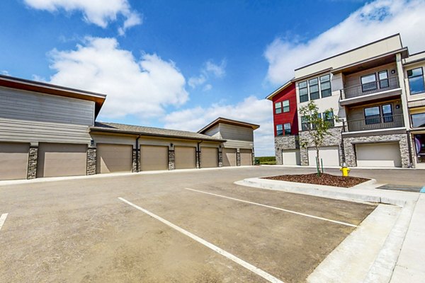 building/exterior with garages at Residences at Echelon Apartments