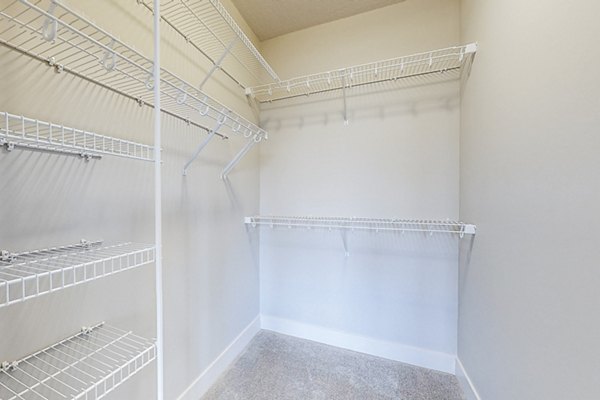 bedroom closet at Residences at Echelon Apartments