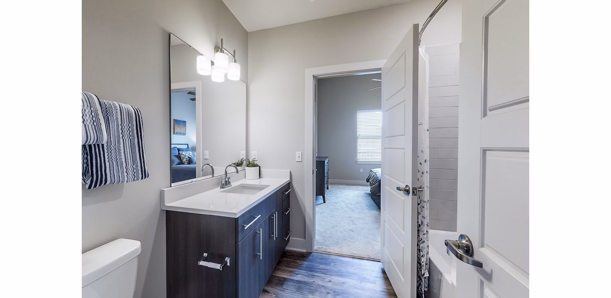 bathroom at Residences at Echelon Apartments