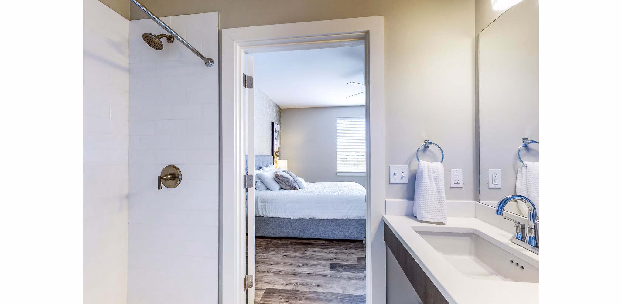 bathroom at Residences at Echelon Apartments