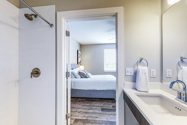 bathroom at Residences at Echelon Apartments