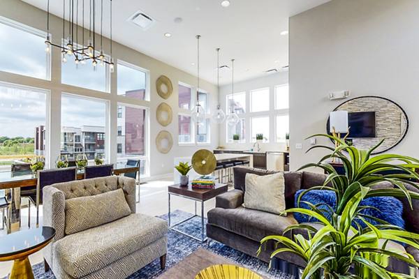 clubhouse/lobby at Residences at Echelon Apartments