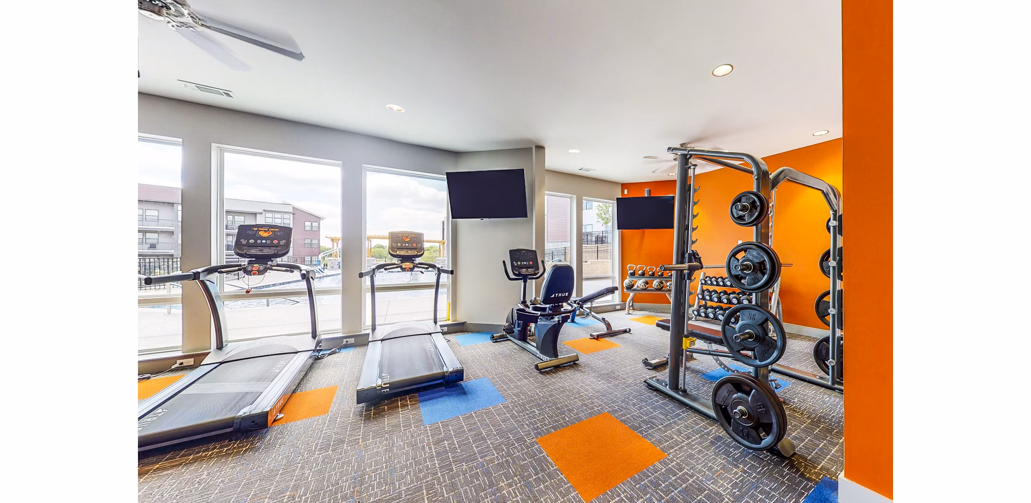 fitness center at Residences at Echelon Apartments