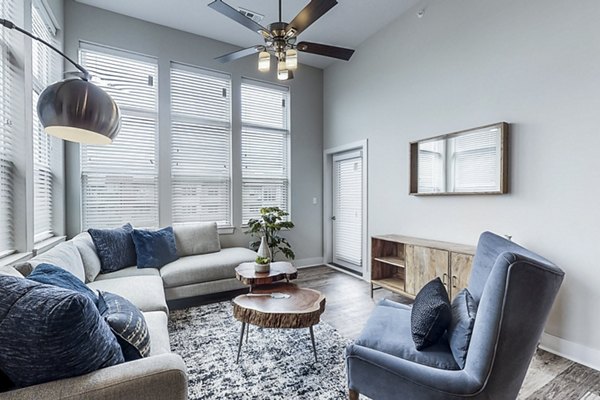 living room at Residences at Echelon Apartments