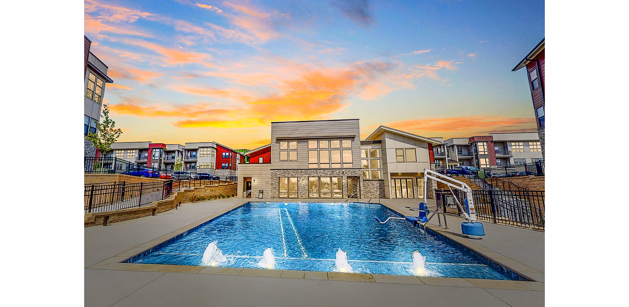 pool at Residences at Echelon Apartments