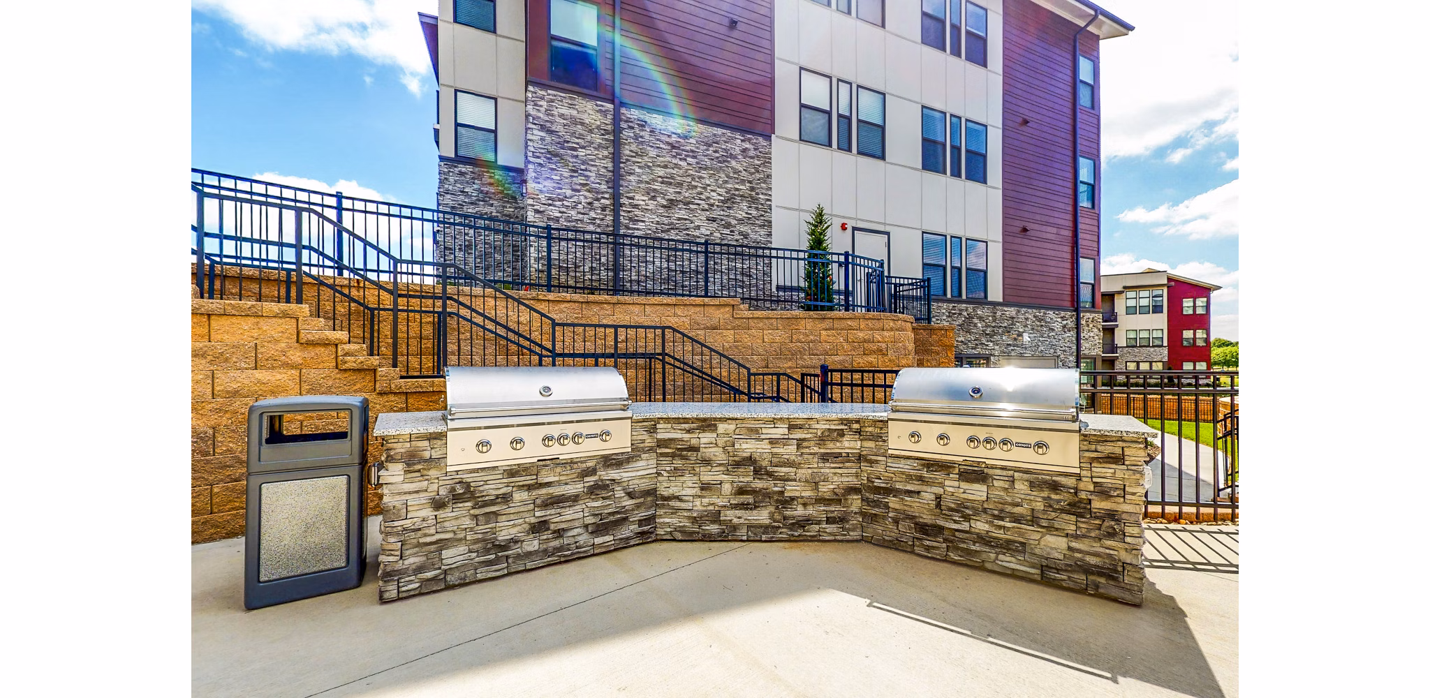 grill area at Residences at Echelon Apartments